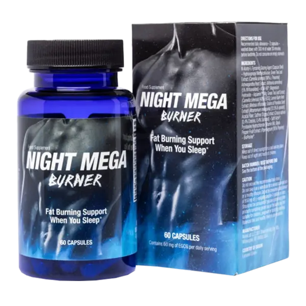 NIGHT MEGA BURNER Cápsulas para emagrecimento